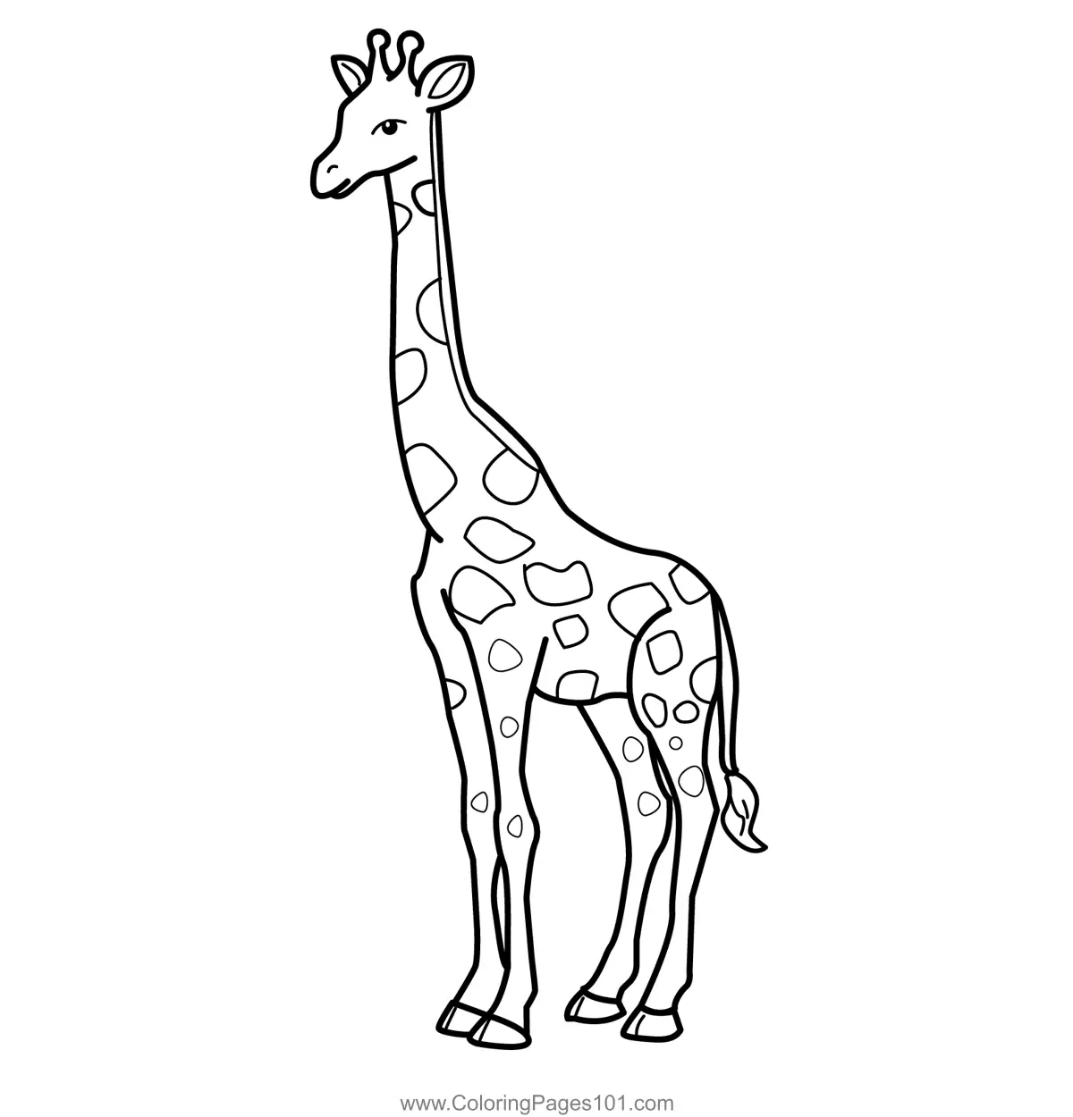 Giraffe Coloring Pages 11