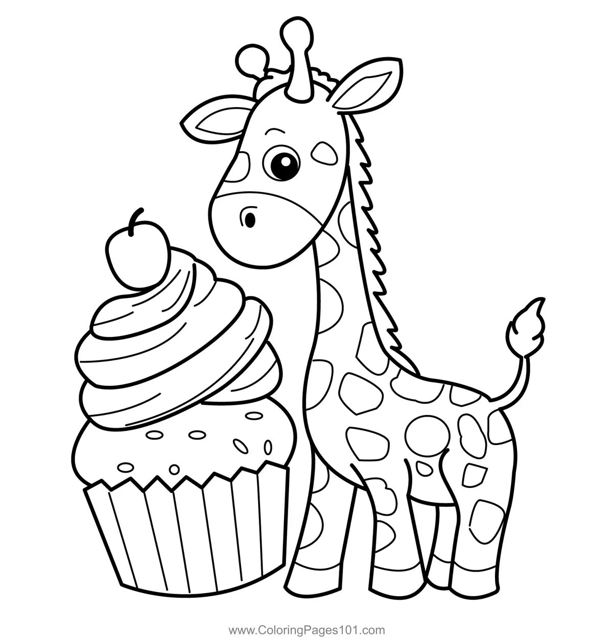 Giraffe Coloring Pages 9