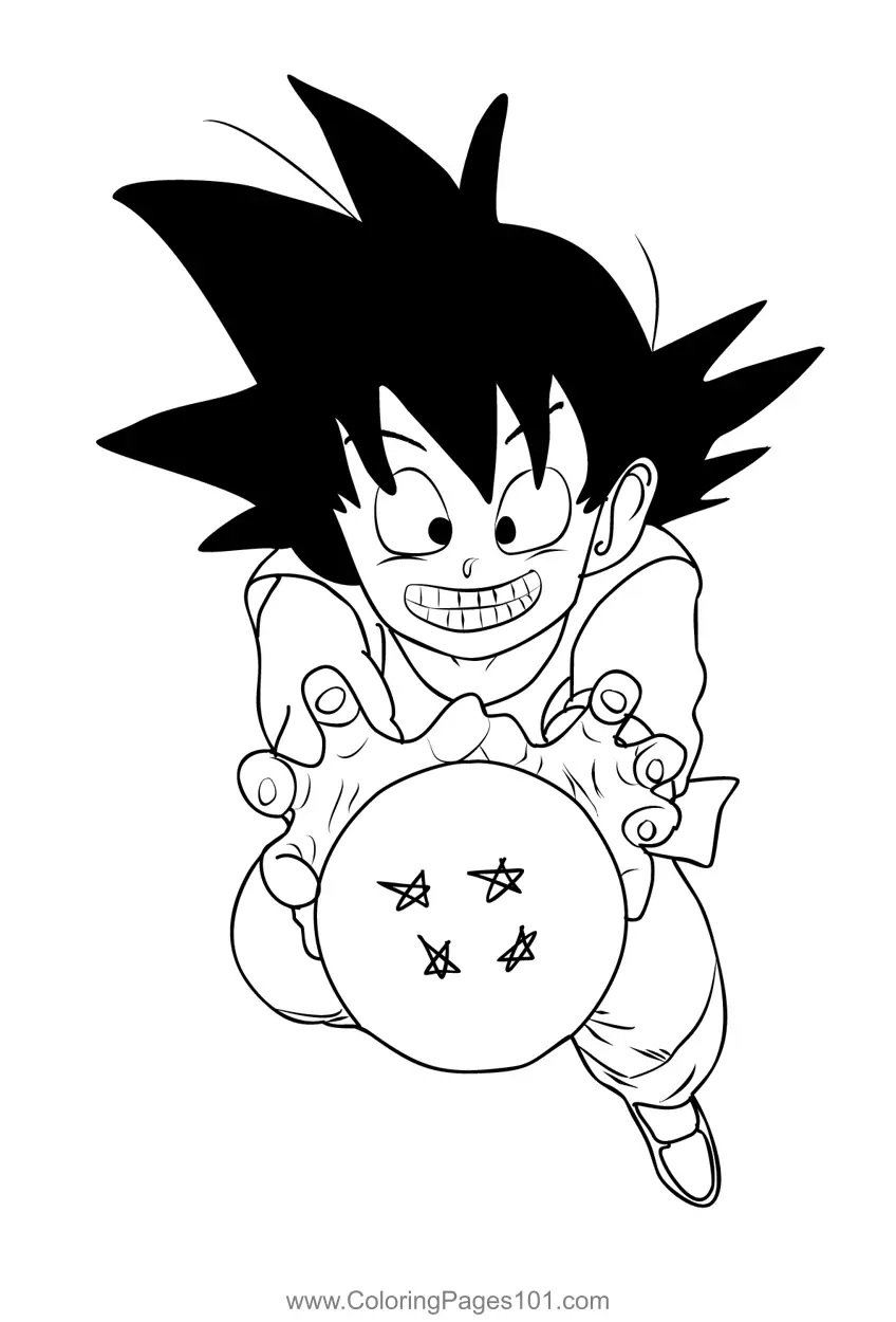 Goku Coloring Pages 1