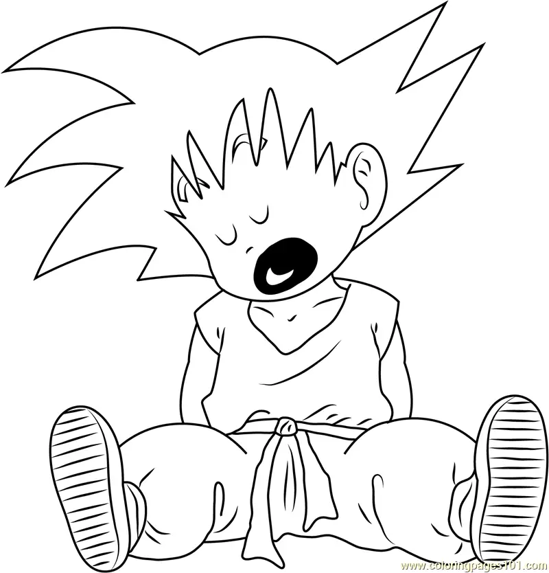 Goku Coloring Pages 10