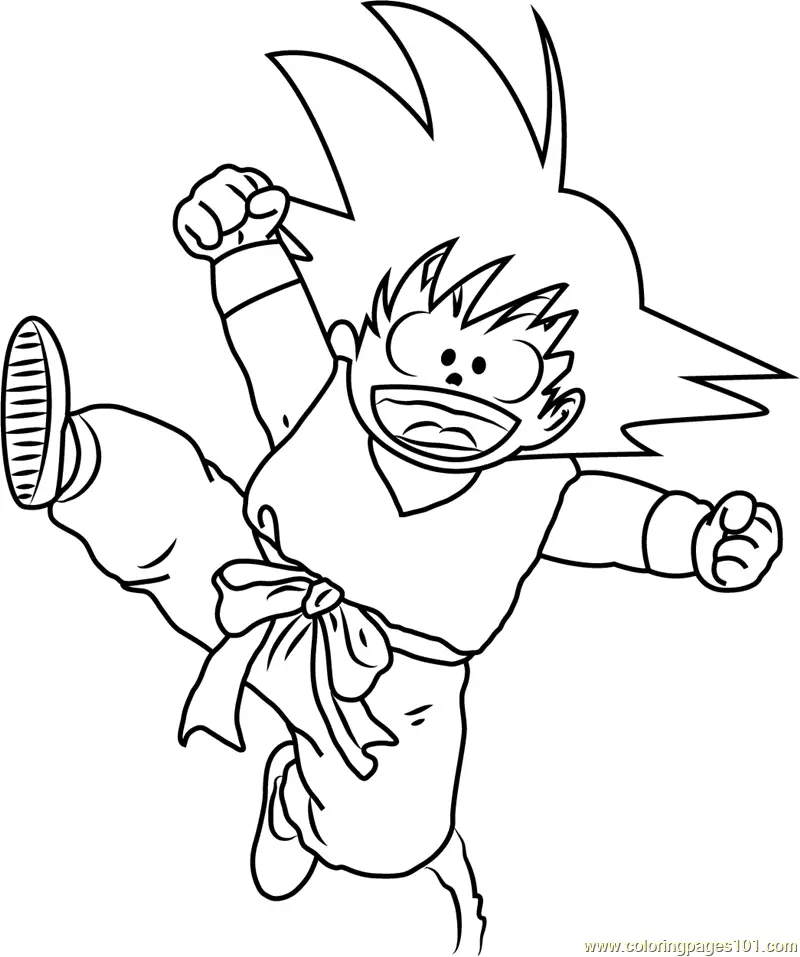 Goku Coloring Pages 6