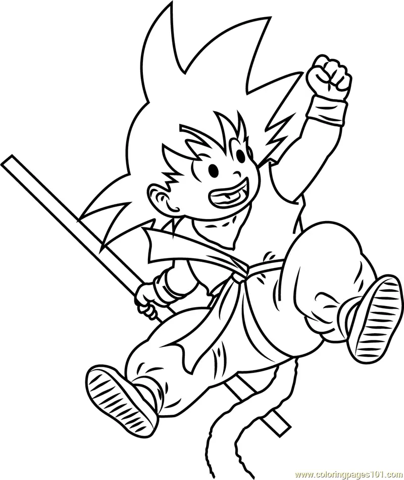 Goku Coloring Pages 8
