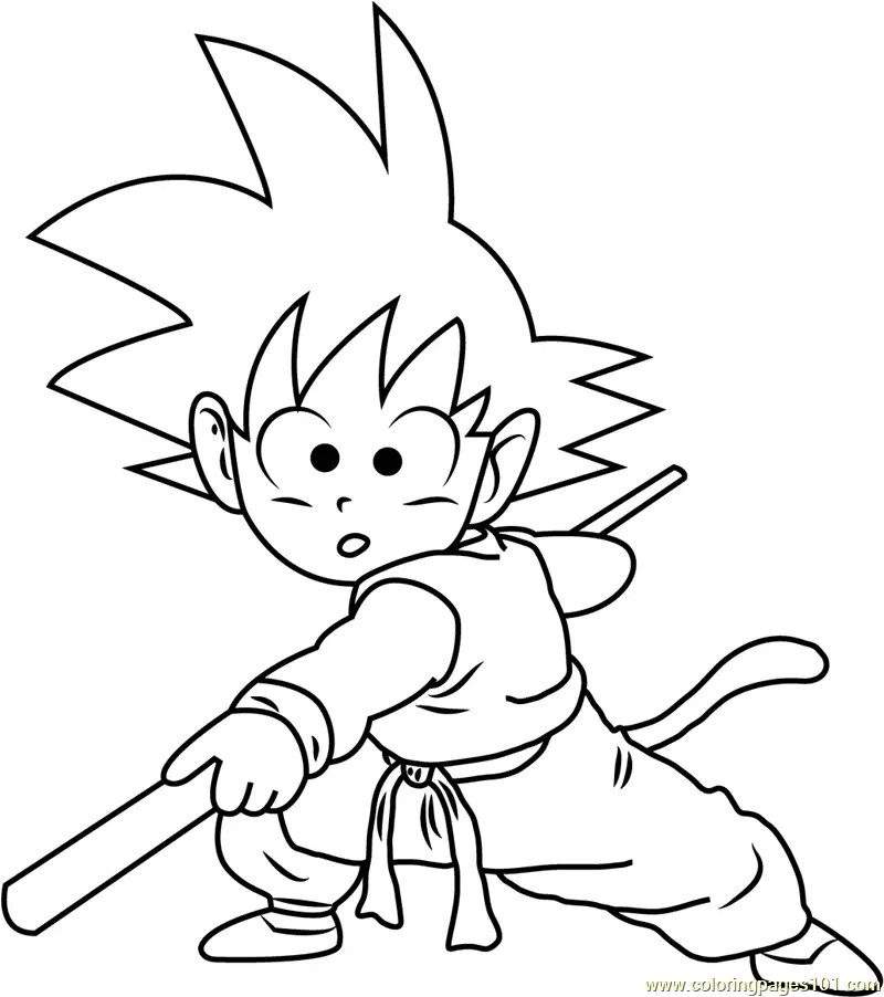 Goku Coloring Pages 9