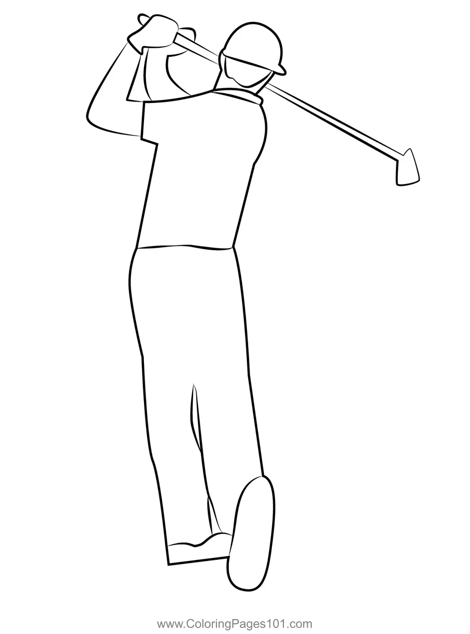 Golf Coloring Pages 2