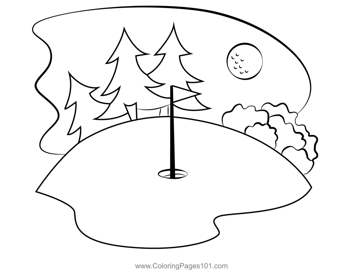 Golf Coloring Pages 3