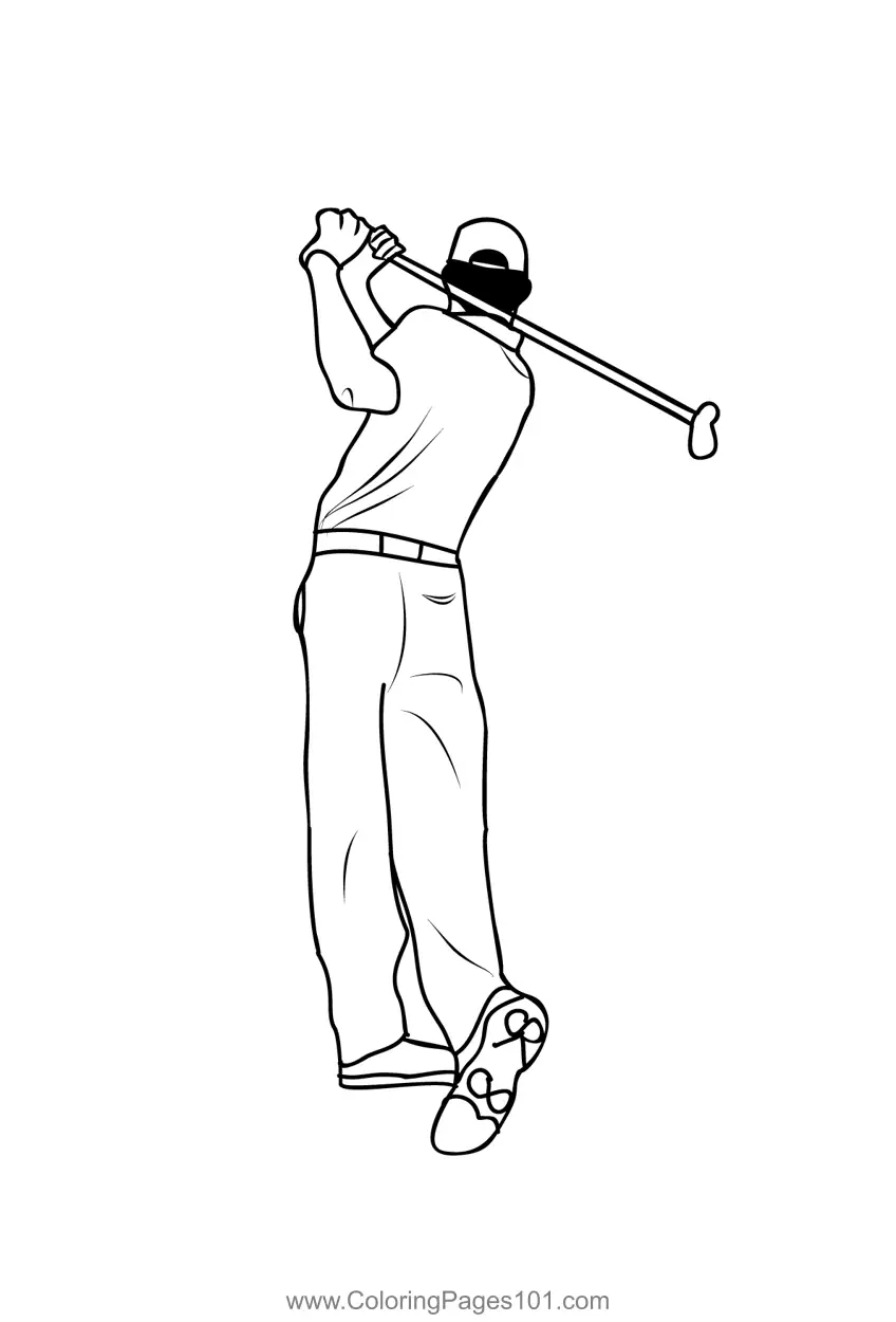 Golf Coloring Pages 6