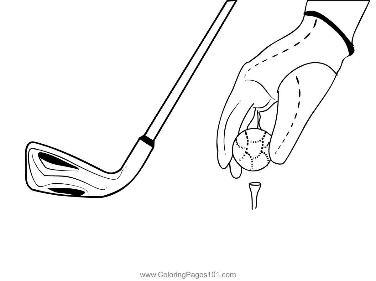 Golf Coloring Pages