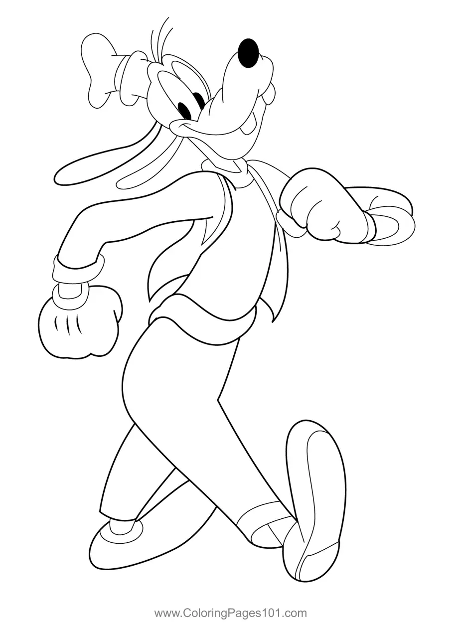 Goofy Coloring Pages 1