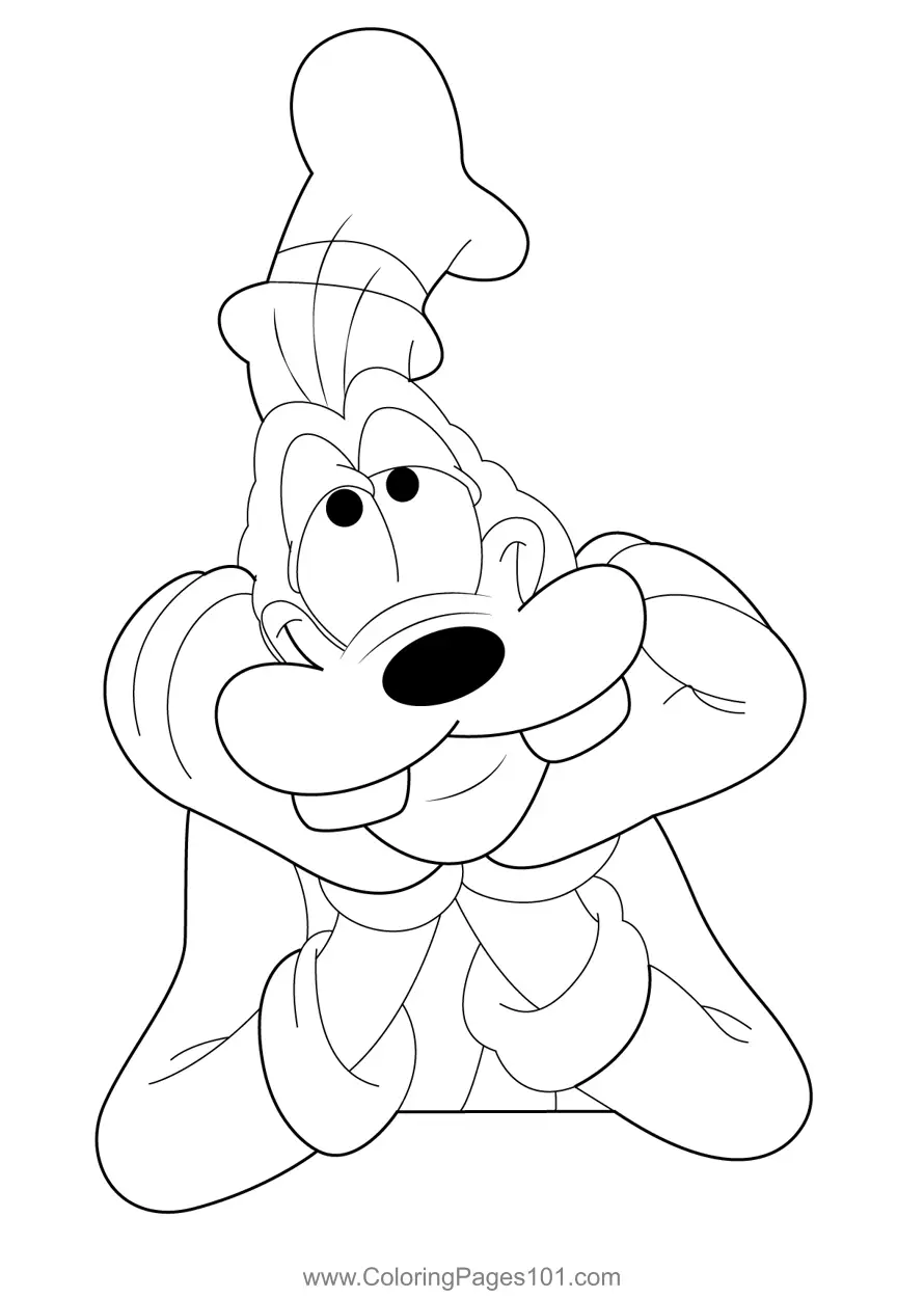 Goofy Coloring Pages 11