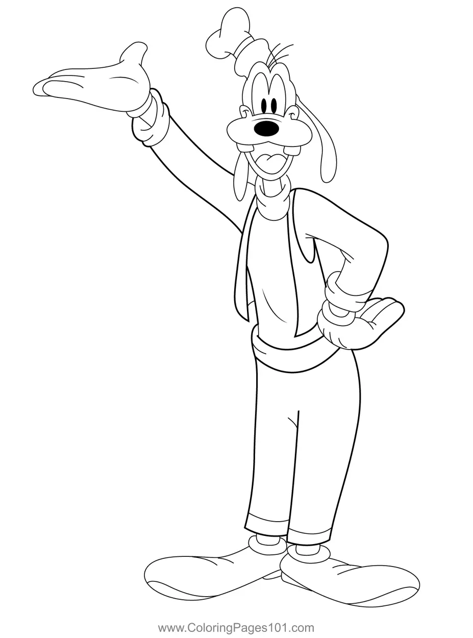 Goofy Coloring Pages