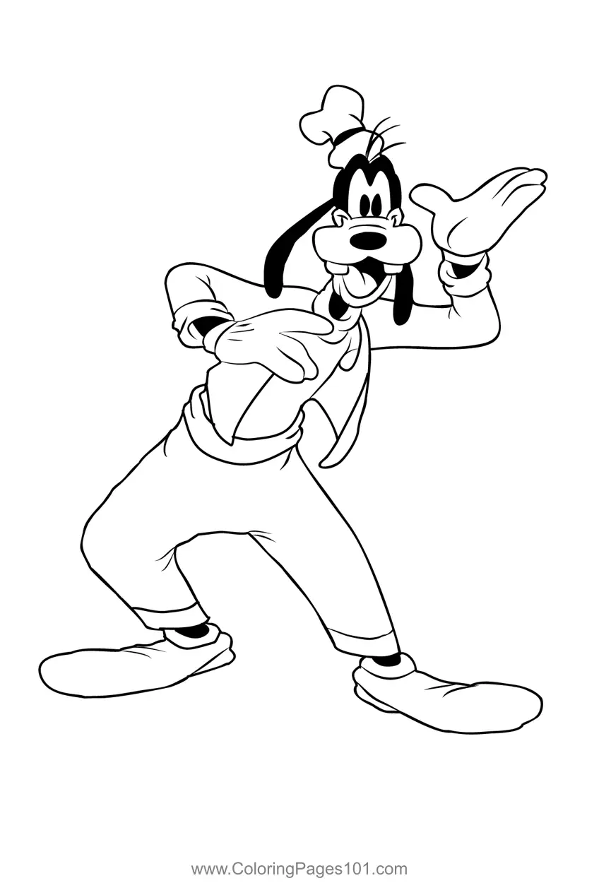 Goofy Coloring Pages 2
