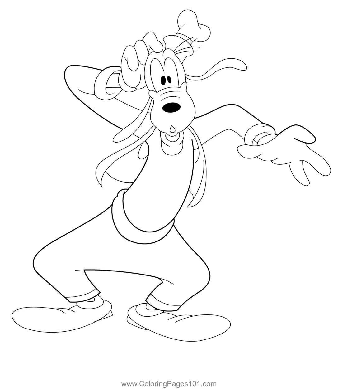 Goofy Coloring Pages 3