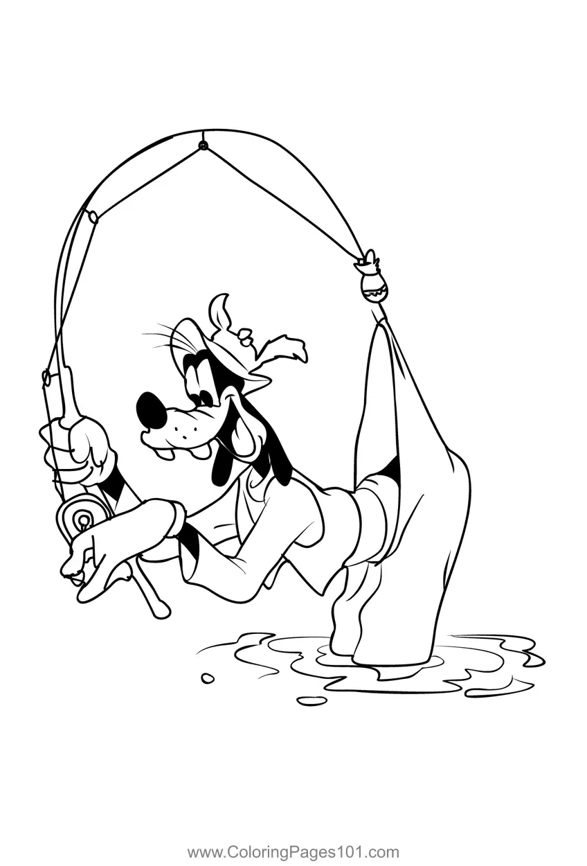 Goofy Coloring Pages 9