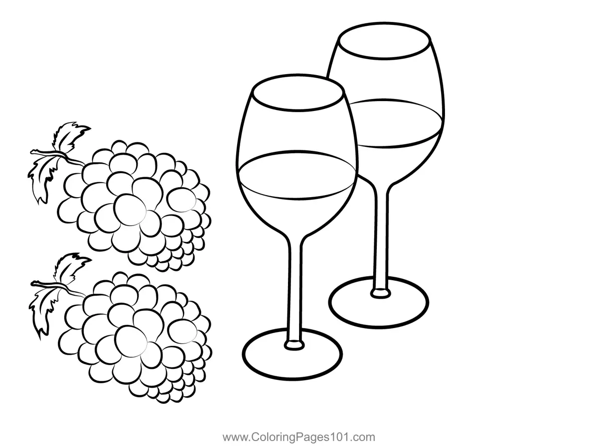 Grape Coloring Pages 11