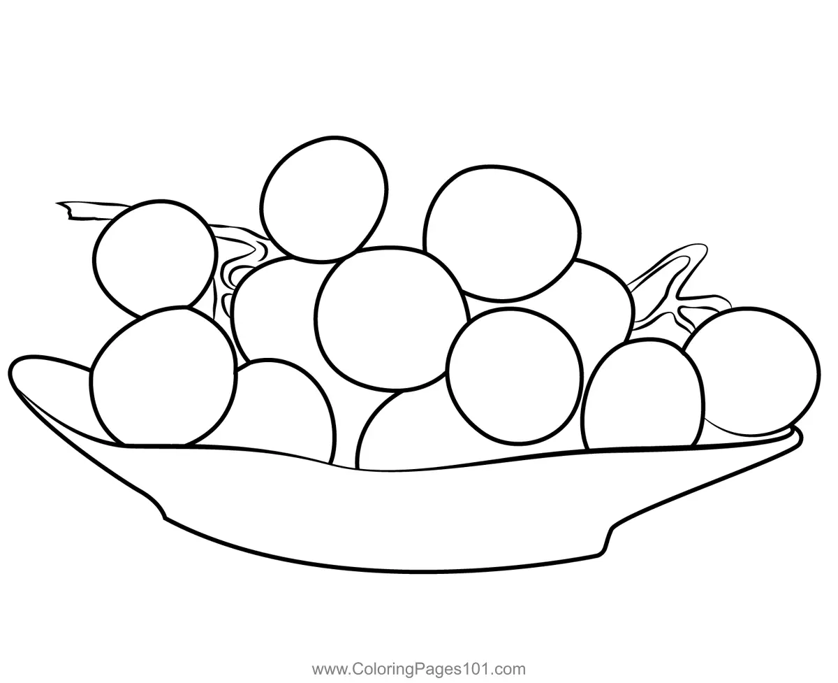 Grape Coloring Pages