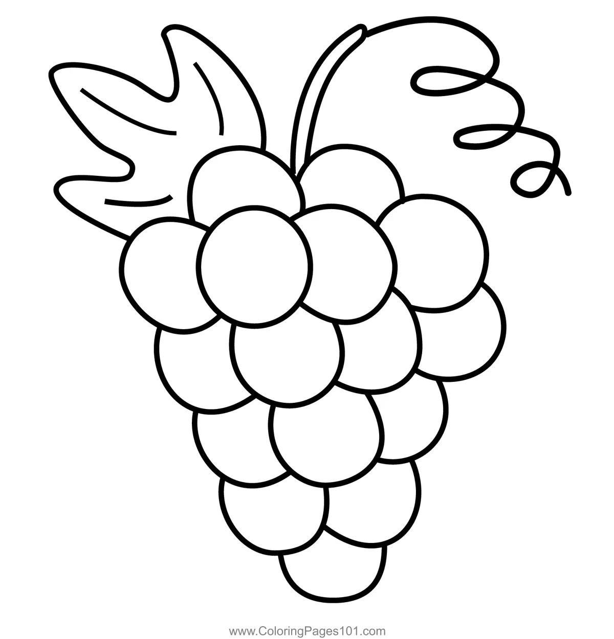 Grape Coloring Pages 4