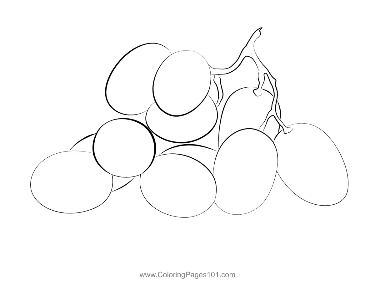 Grape Coloring Pages 7
