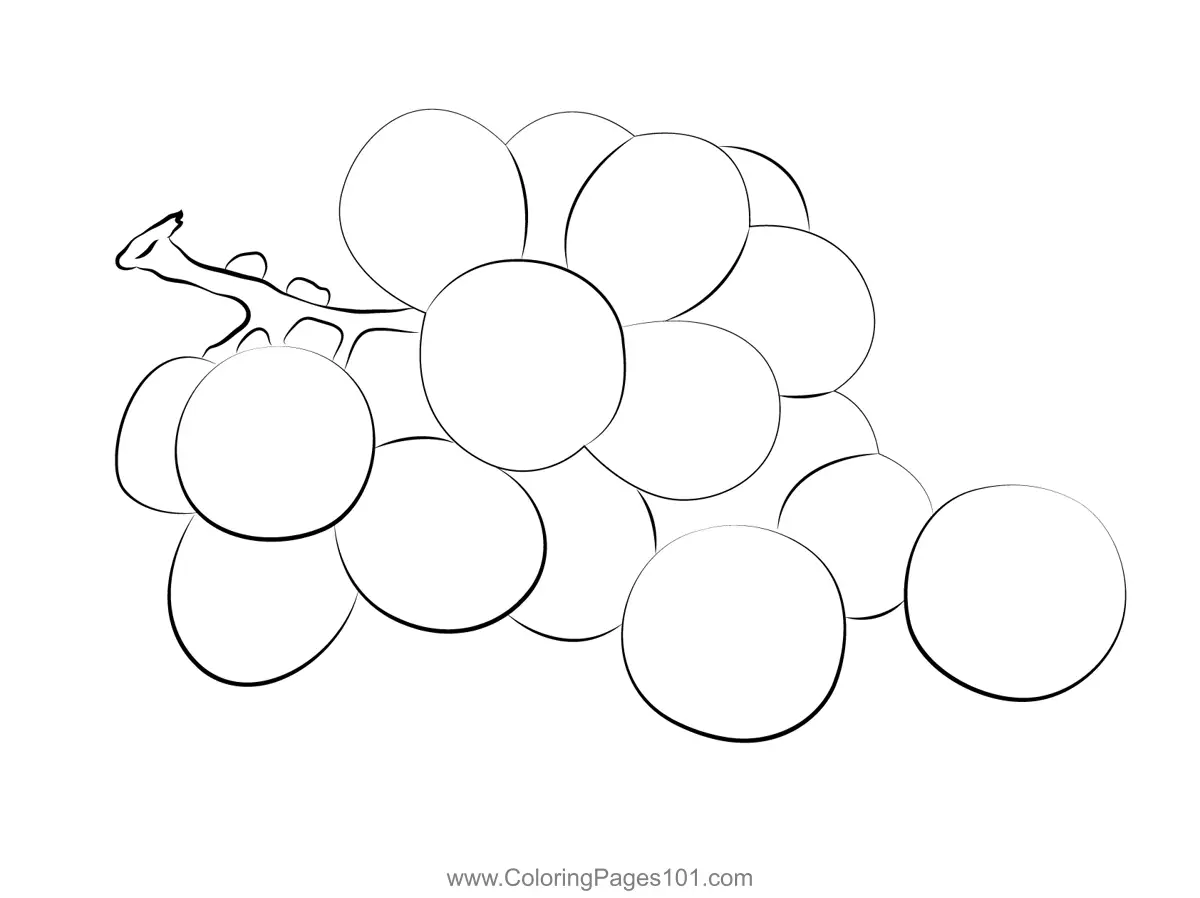 Grape Coloring Pages 9