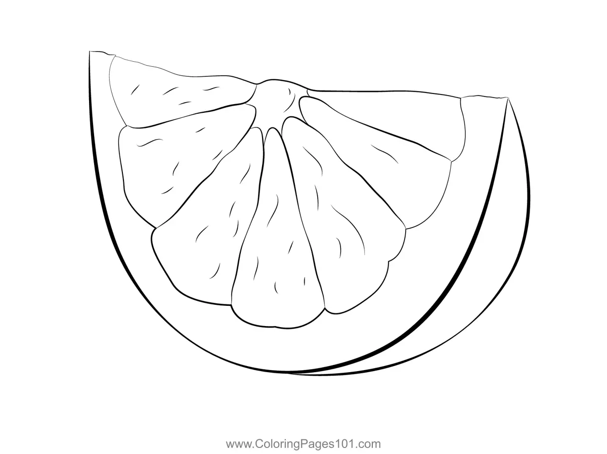 Grapefruit Coloring Pages 4