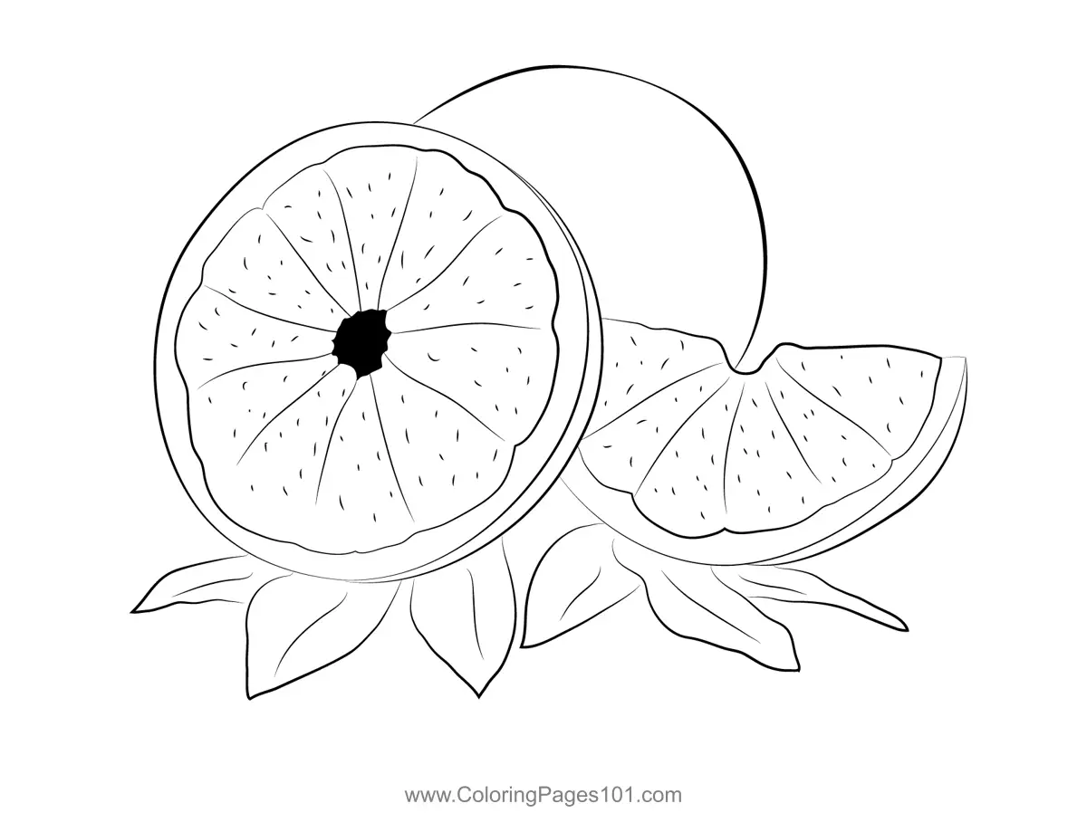 Grapefruit Coloring Pages 9