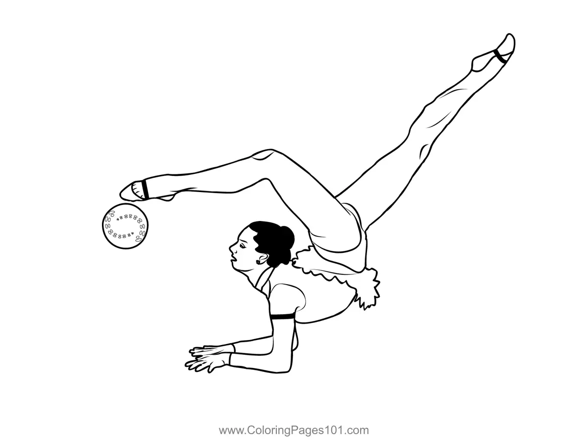 Gymnastics Coloring Pages 2