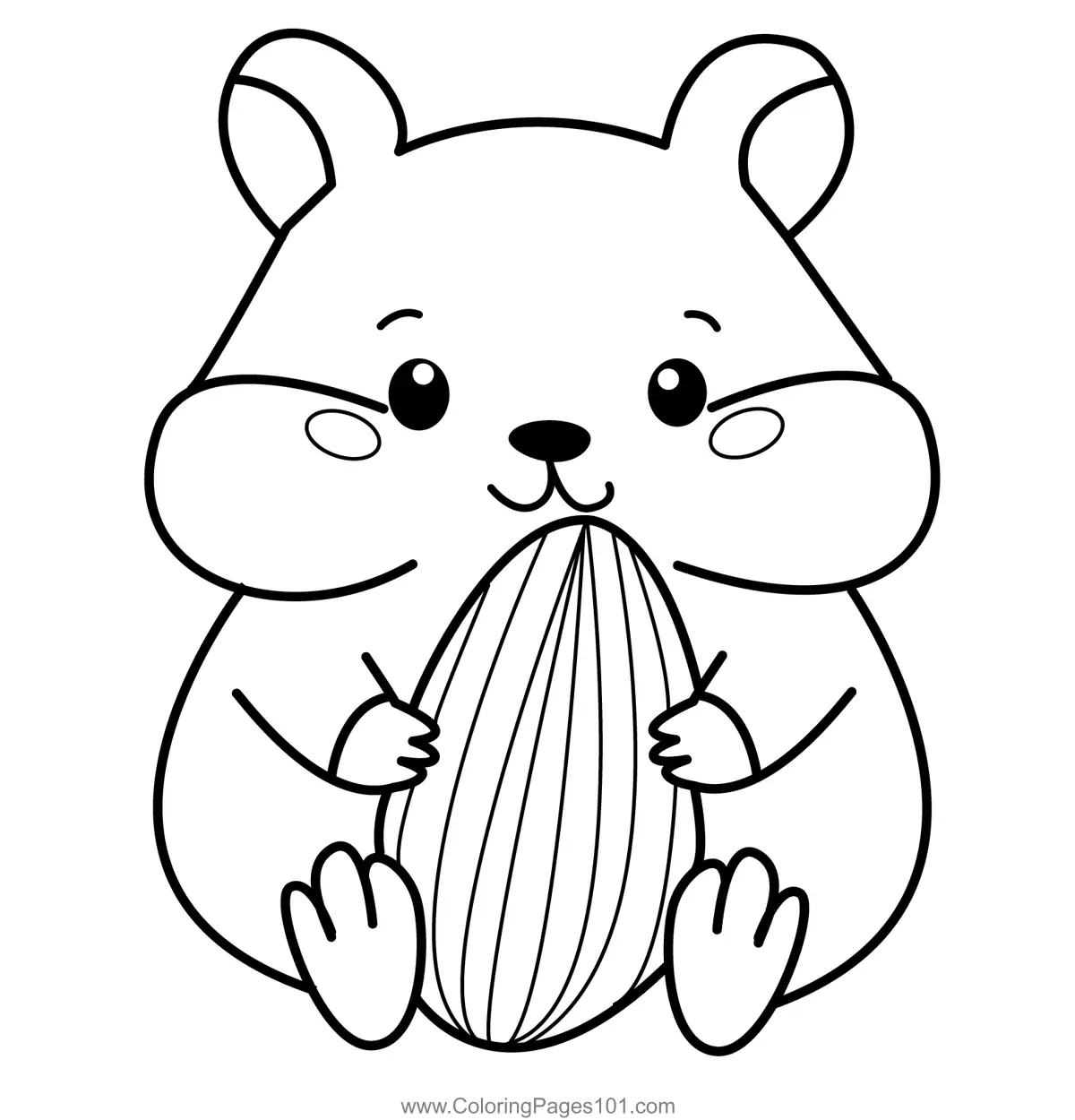 Hamster Coloring Pages