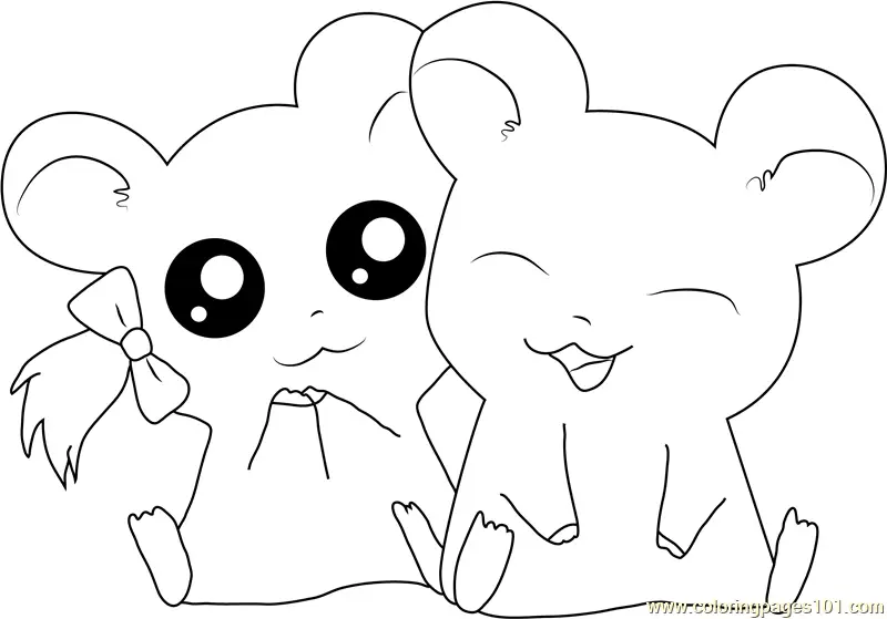 Hamtaro Coloring Pages 1