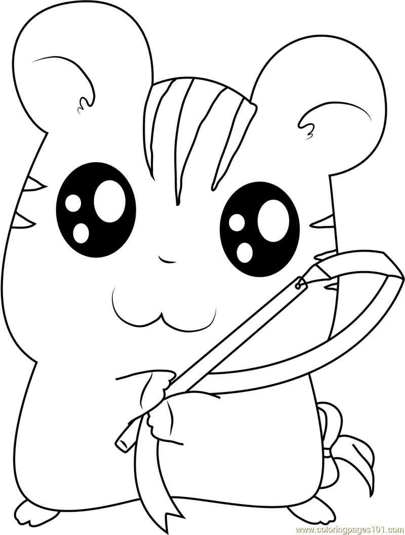Hamtaro Coloring Pages 10