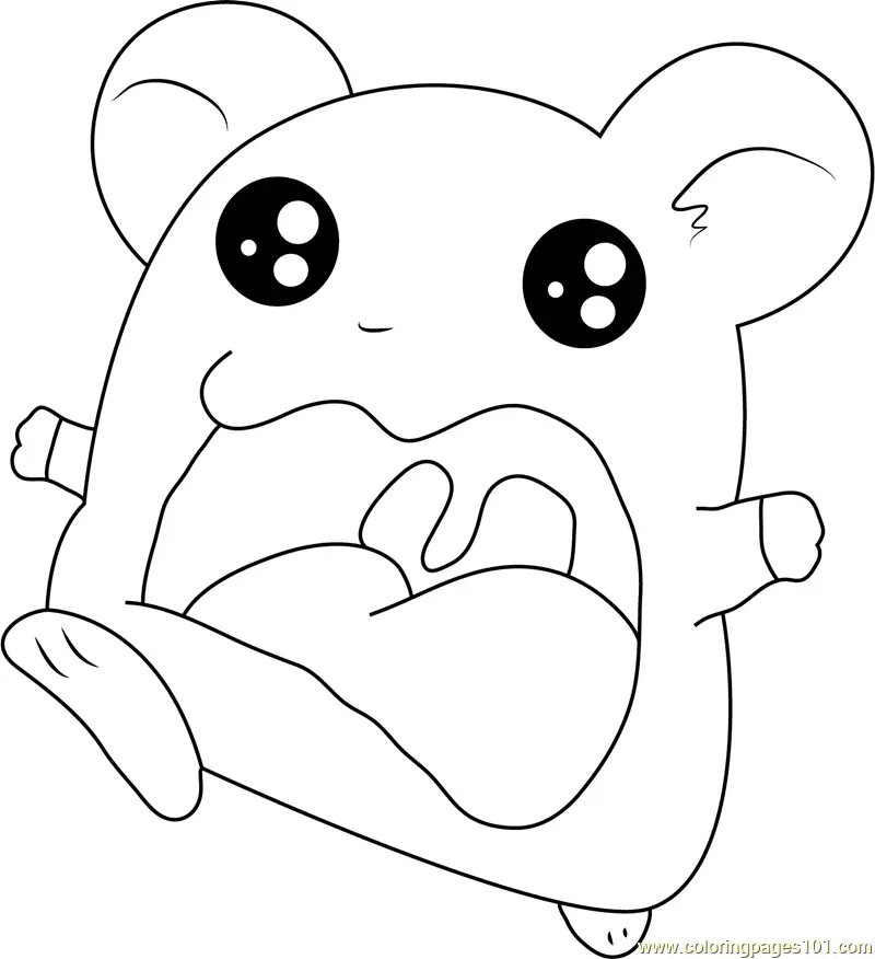 Hamtaro Coloring Pages 6