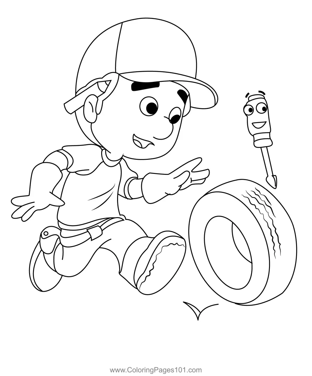 Handy Manny Coloring Pages 4