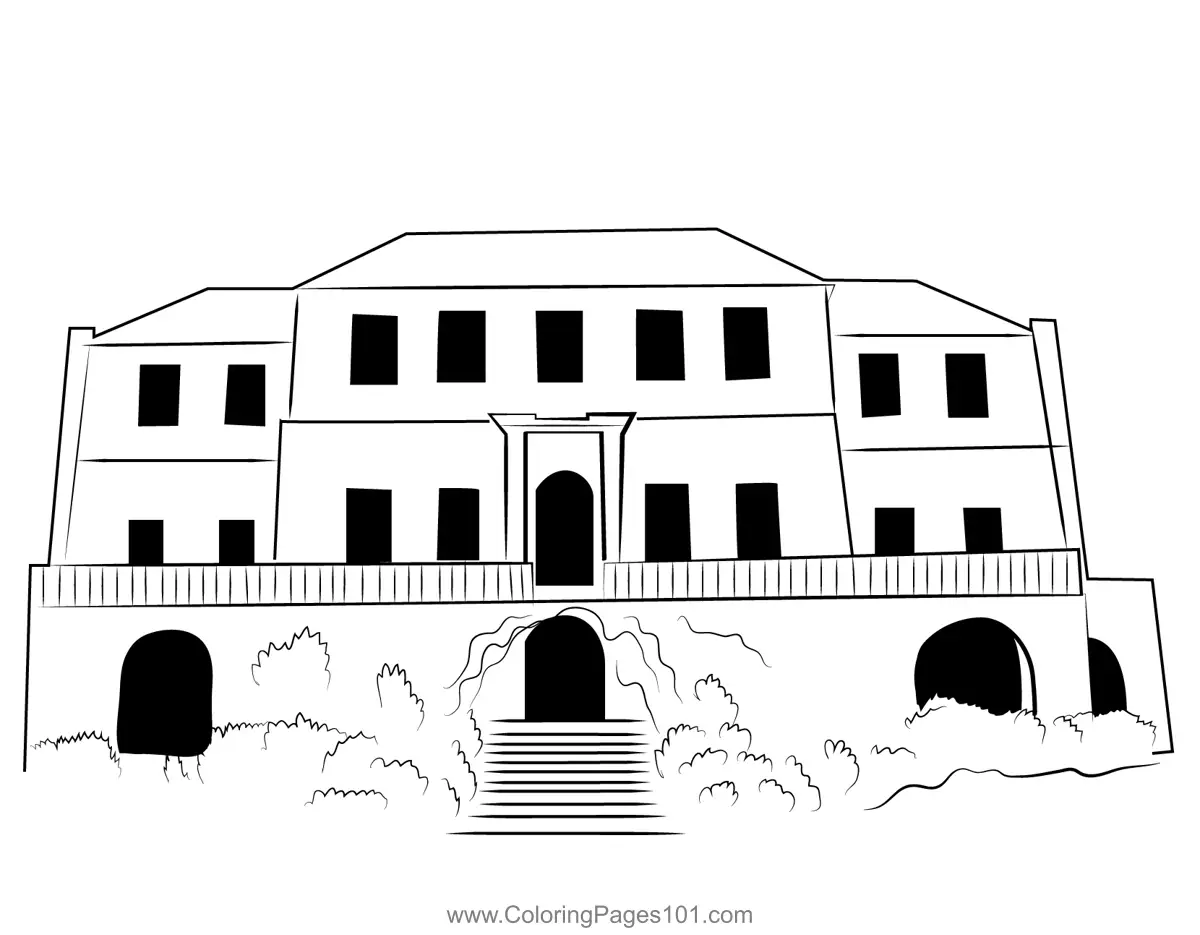 Haunted Houses Coloring Pages 3
