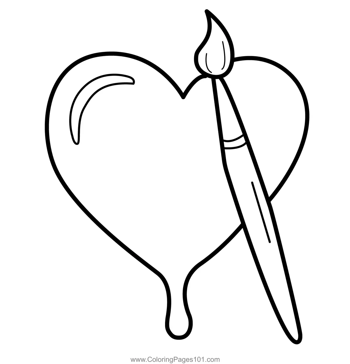 Heart Coloring Pages 1