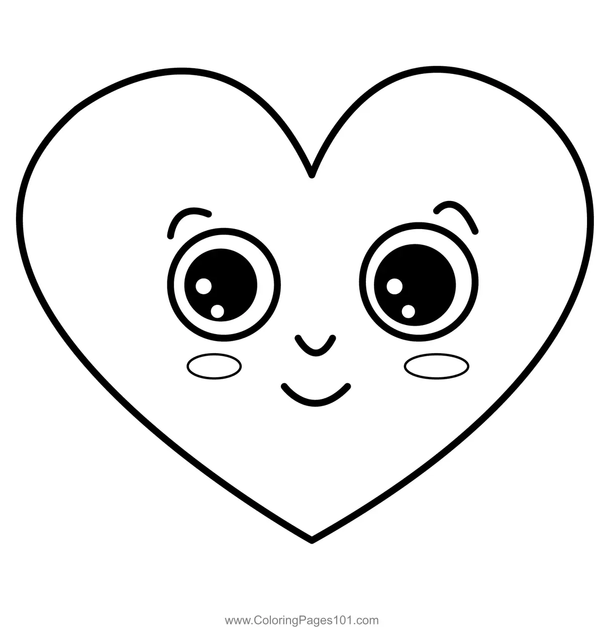 Heart Coloring Pages 3