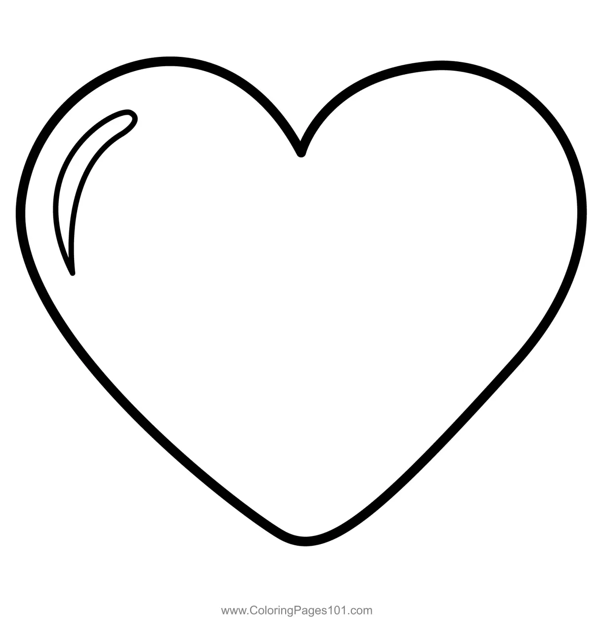 Heart Coloring Pages 4