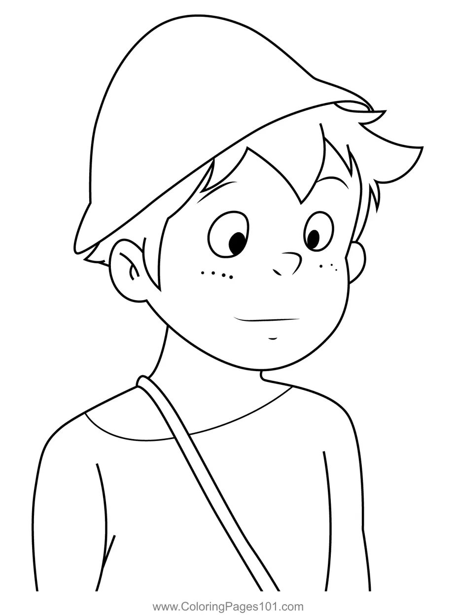 Heidi Girl of the Alps Coloring Pages 7