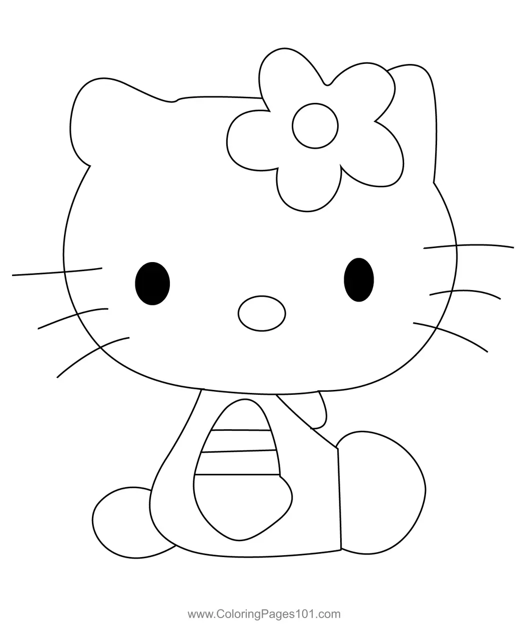 Hello Kitty Coloring Pages 1
