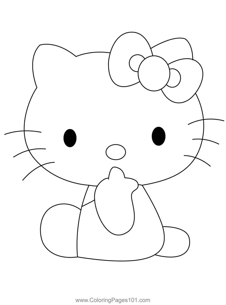 Hello Kitty Coloring Pages 11