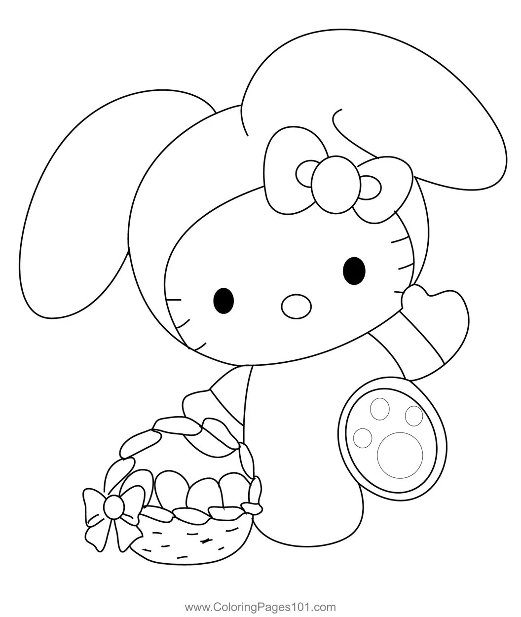 Hello Kitty Coloring Pages 2