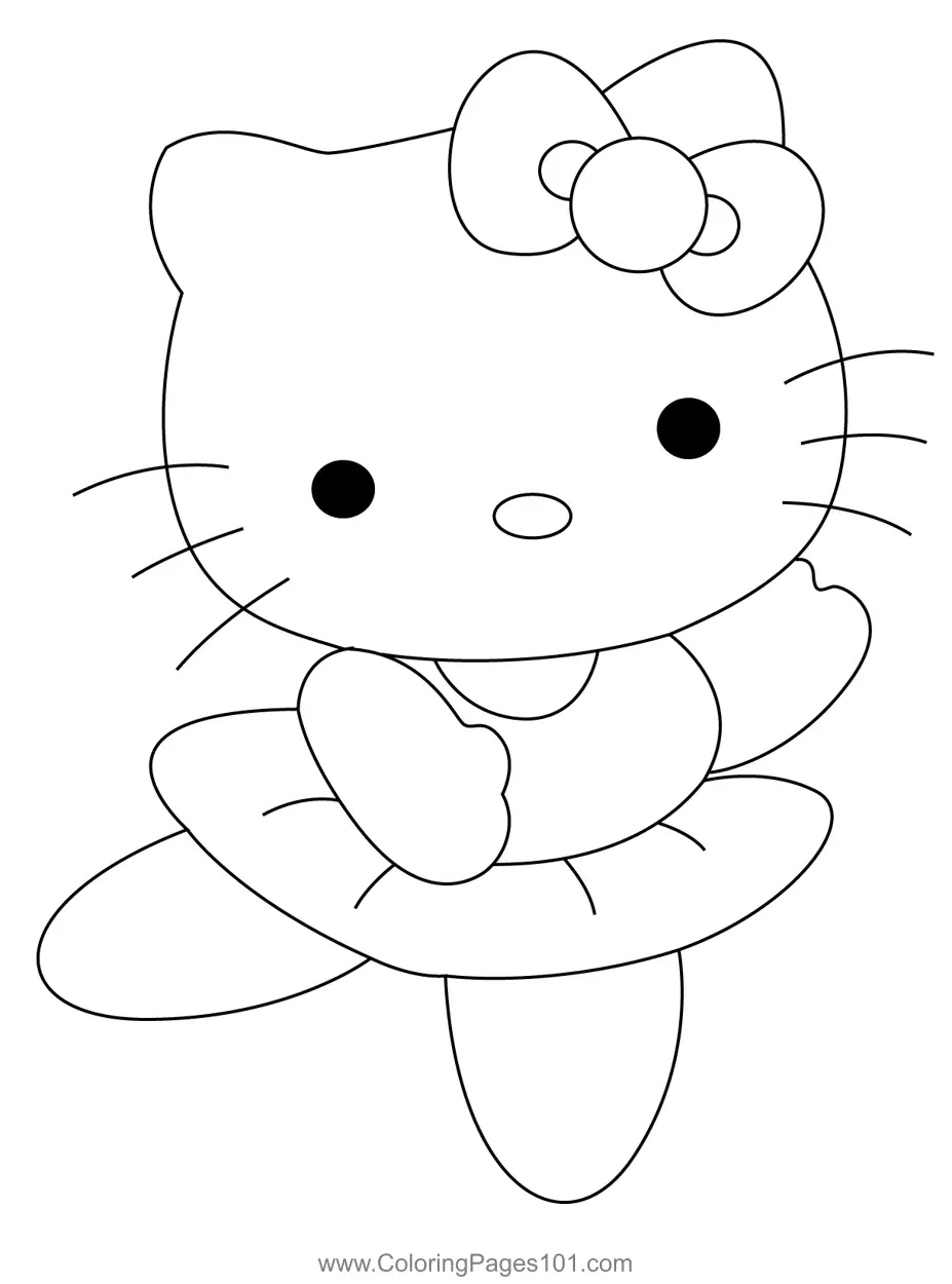 Hello Kitty Coloring Pages 4