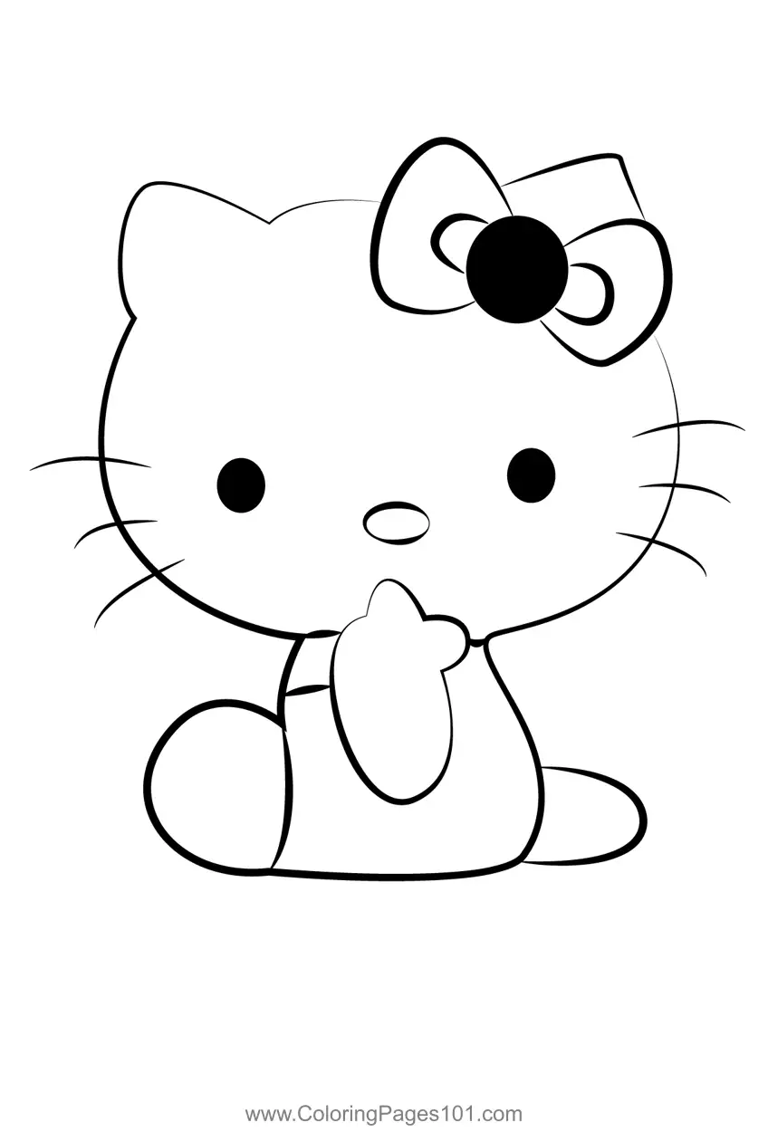 Hello Kitty Coloring Pages 6