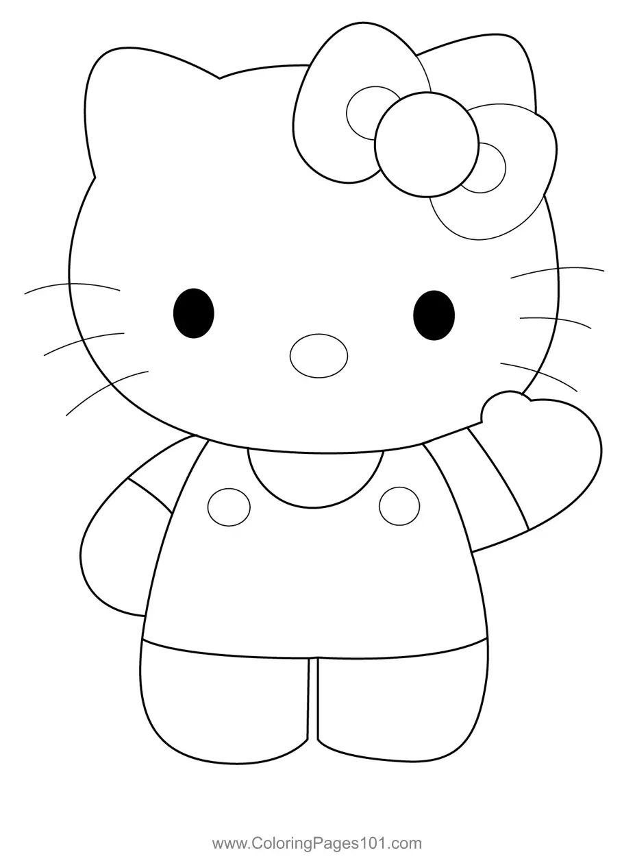 Hello Kitty Coloring Pages 9