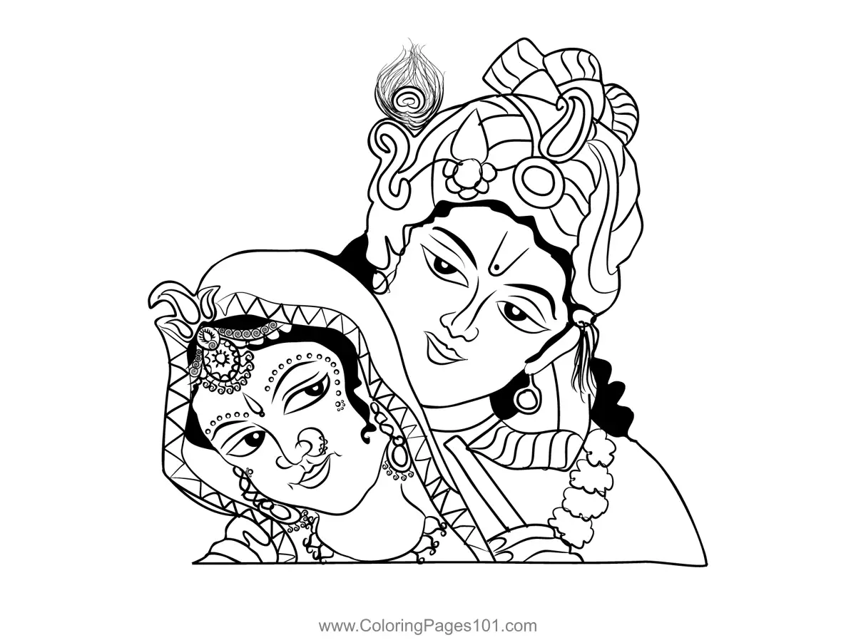 Hindu Gods Coloring Pages 10