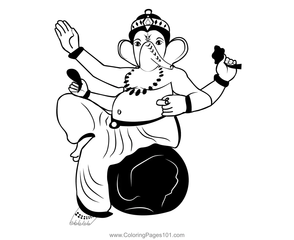 Hindu Gods Coloring Pages 2