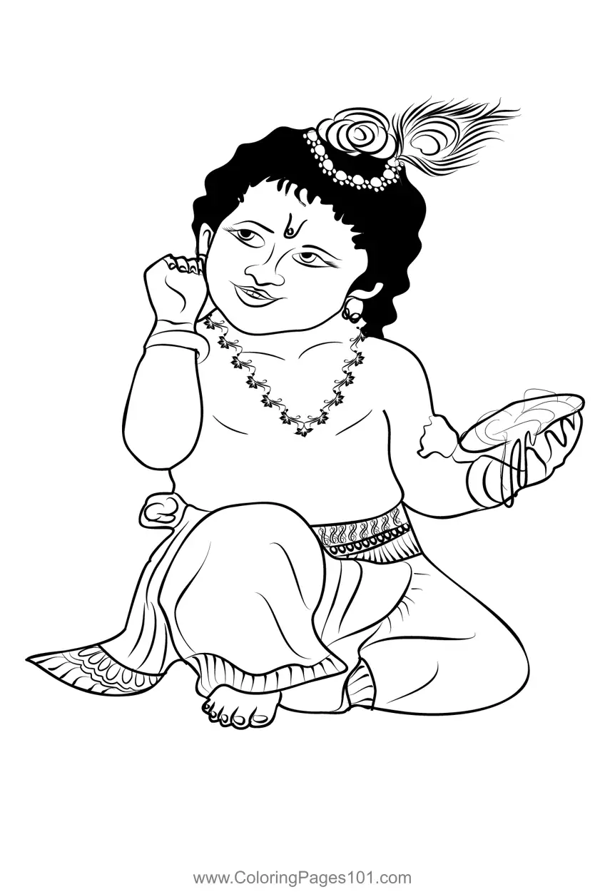 Hindu Gods Coloring Pages 3