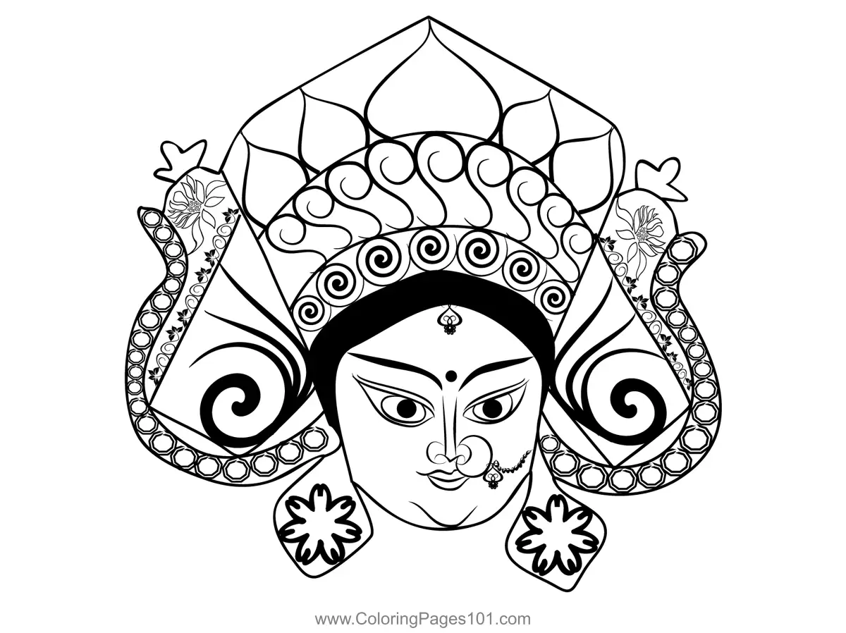 Hindu Gods Coloring Pages 5