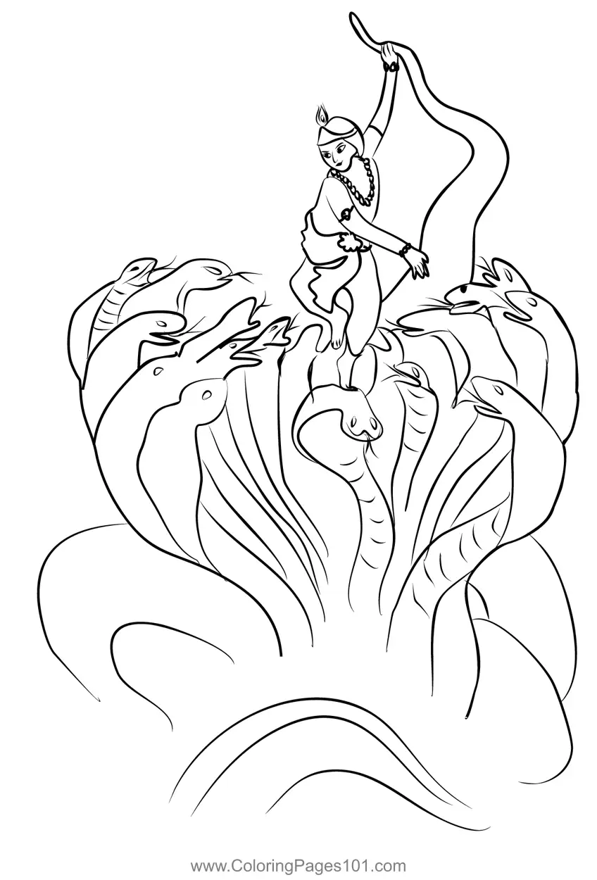 Hindu Gods Coloring Pages 7