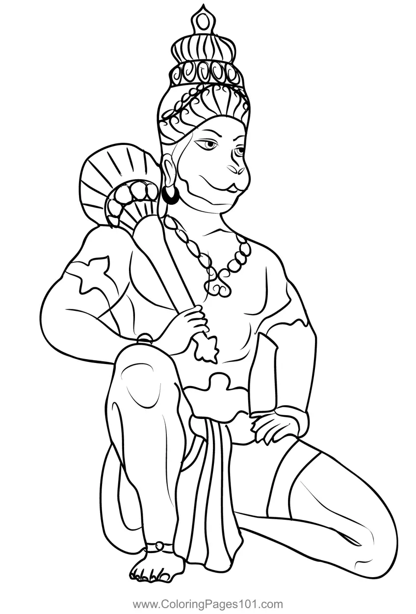 Hindu Gods Coloring Pages 8