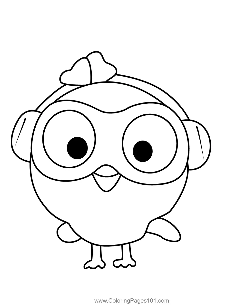 Hoot Hoot Go Coloring Pages 6