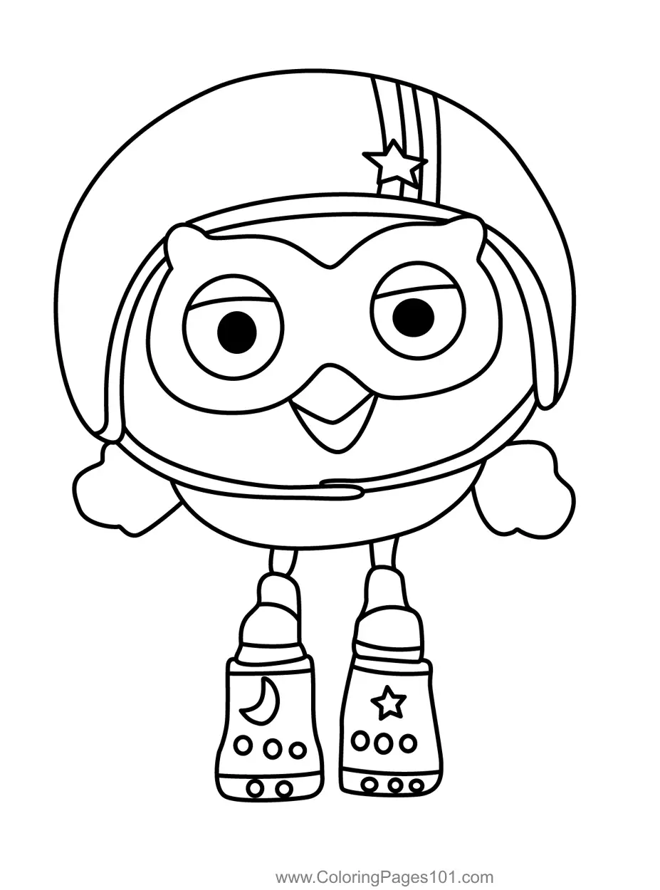 Hoot Hoot Go Coloring Pages 7