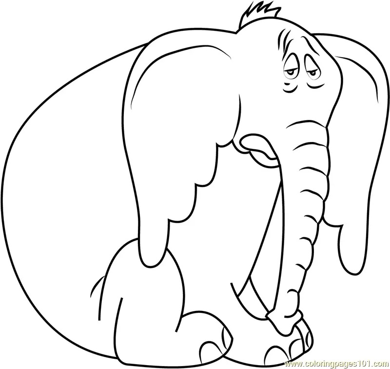 Horton Coloring Pages 1